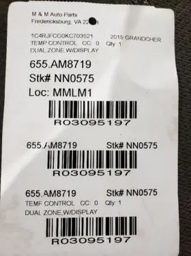 655.AM8719 JEEP Grandcher Temperature Control #2