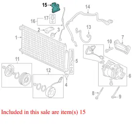 80362SEA000 ACURA Refrigerant Line Bracket Tsx
