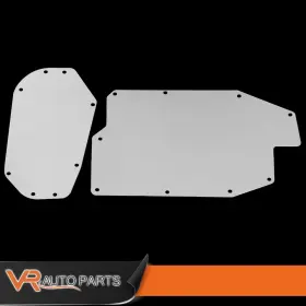 Allgoodauto Allgood05280041 A/c And Heater Delete Panel Complete Set Silver New Fit For 1966-1967 Chevelle