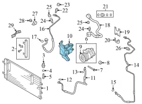 06E260835C AUDI Ac Compressor Bracket Vw Touareg #3