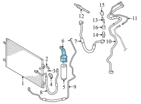 4F0260197E AUDI Ac Drier Mount Bracket A6 #3