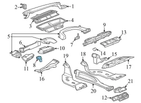 5WA907527A AUDI Tron Climate Air Temperature Sensor Q4 #3