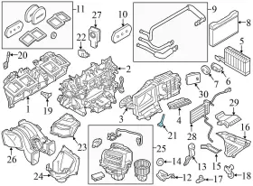64119166109 BMW Gran Cabin Temperature Sensor 650I #3