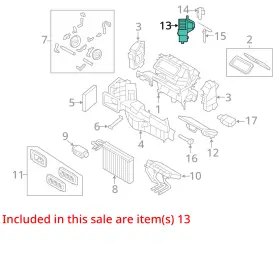 64119245849 BMW Blower Motor Front X6 #3