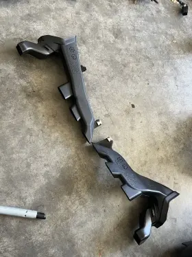 64227059290 BMW Front Floor Heater Duct Pipe Vent Set E90 E91 #2
