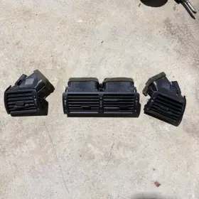 Bmw 685.bm1c04 3xx E46 Sedan Set Of 3 Dashboard Dash Air Vent Grille Fits 2001-2005 01 02