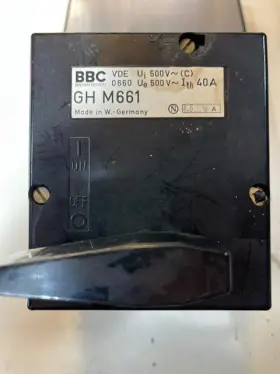 Brown Boveri Gh-m661 Bbc # Industrial Breaker Switch/motor Protection - Vintage
