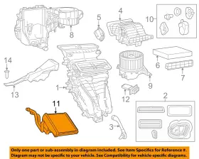 68241596AA CHRYSLER OEM Promaster Hvac Heater Core Ram