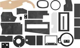 Detroit Muscle Technologies Ma4811 1967-72 Dodge Plymouth A-body Heater Box Seal Set Kit With Ac