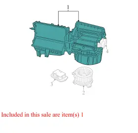 5191350AE DODGE Caliber Hvac Blower Motor Housing