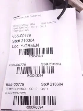 55055665 DODGE Temperature Control Switch Dash Ac Dakota #3