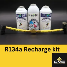 Enviro-safe Rsg-4 Enviro-safe Auto Ac R134a Replacement.refrigerant With Dye Stop Leak And Gauge Kit