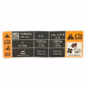 FA1Z-1503050-A FORD Ac Label Edge