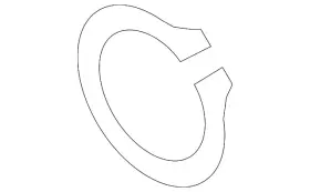 N805338-S100 FORD Compressor Clutch Pulley Snap Ring