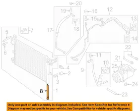 EB5Z19C836A FORD OEM Air Ac Conditioner Drier