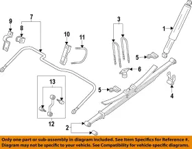 HC3Z18125EM FORD OEM Rear Shock Absorber Strut F-250
