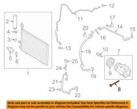 W701331S442 FORD OEM Condenser Ac Compressor Line Mount Bolt