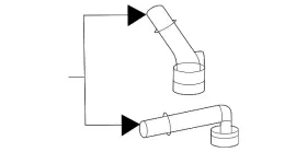 PL3Z-18663-A FORD Hvac Heater Hose Connector