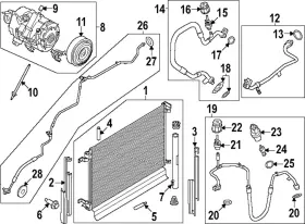 PR3Z-19E572-B FORD Condenser Seal Mustang