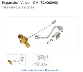 52406098 GENERAL MOTORS Expansion Valve Gm Chevrolet Gmc