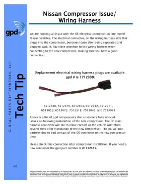 1712339 GLOBAL PARTS DISTRIBUTORS Harness Connector