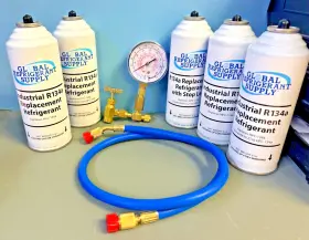 RI34A GLOBAL REFRIGERANT SUPPLY Recharge Leak Gauge Kit D1