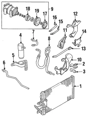 14103104 GM Compressor Brace C1500