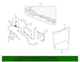 19418346 GM Air Conditioning Condenser Orifice #3