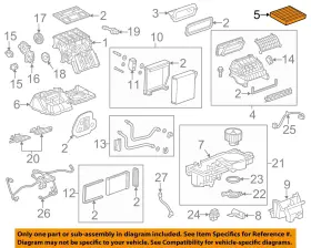 19338052 GM OEM Evaporator Heater Filter Encore