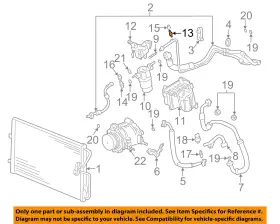 25613357 GM OEM Condenser Ac Compressor Line Pressure Valve