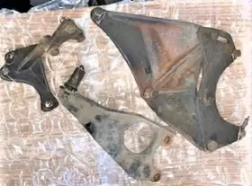 1969-BB GM ORIGINAL Big Block Lwp Air Brackets First Design #2