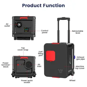 IER4959726 HCALORY Diesel Air Heater Bluetooth Camping #2