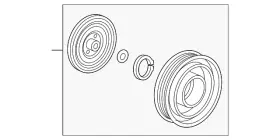 38900-5J6-A02 HONDA Compressor Clutch Pulley