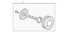 Honda 38900-5mr-a01 Genuine A/c Compressor Clutch Pulley