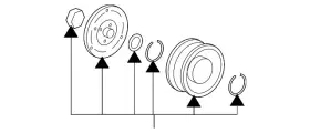 38900-RZA-014 HONDA Compressor Clutch Pulley