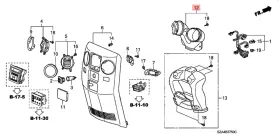 83462-SZA-A02 HONDA Rear Upper Duct Pilot #2