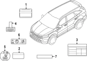 97699-R2000 KIA Ac Label Sportage
