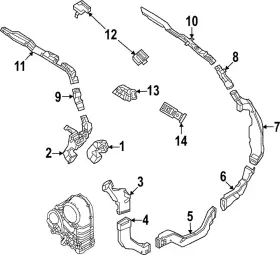 LR174591 LAND-ROVER Hvac Duct Adapter