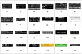 000-817-65-04 MERCEDES Label