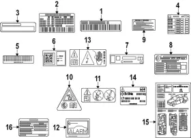 000-817-72-05 MERCEDES Ac Label