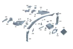 167-830-28-00 MERCEDES Air Intake Scoop