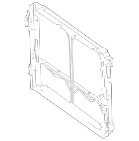 197-505-02-41 MERCEDES Condenser Mount Frame