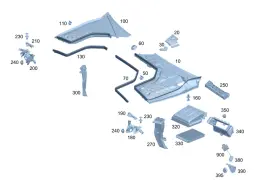 205-830-00-44 MERCEDES Air Duct C300