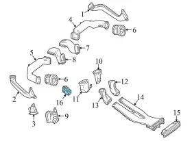2118300272 MERCEDES Climate Air Sensor SLK250 #3