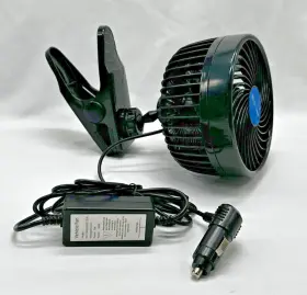 HX-T203E MITCHELL Clip Car Fan Cord Cigarette Lighter Plug