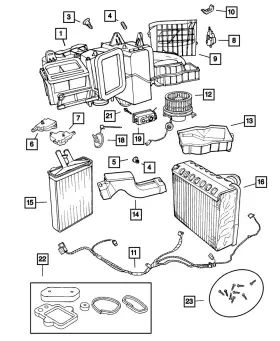 05010977AB MOPAR Heater Unit Seal Kit 300M