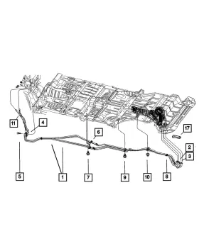 05019413AA MOPAR Heater Lines Bracket