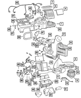 05134353AA MOPAR Heater Damper Control Link