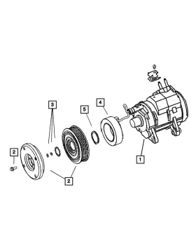 05135993AA MOPAR Compressor Pulley Hub Kit