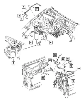 Mopar 05189744aa Genuine A/c Suction Line 5189744aa